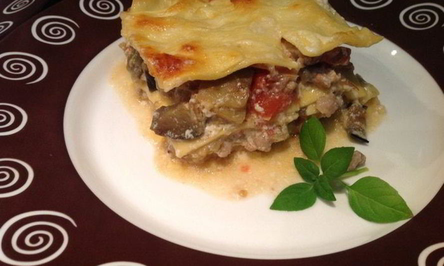 Рецепт лазаний с баклажанами и индейкой