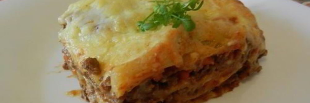 Лазанья с говядиной и томатами