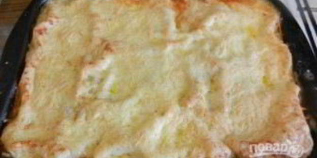 лазанья с говядиной и томатами