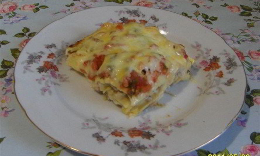 Рецепт лазаний с грибами и куриным филе