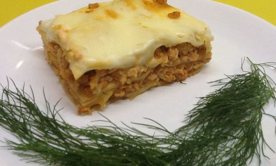 Рецепт лазаний с куриным фаршем
