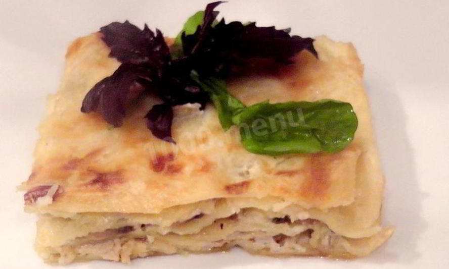 Рецепт лазаний с курицей и грибами