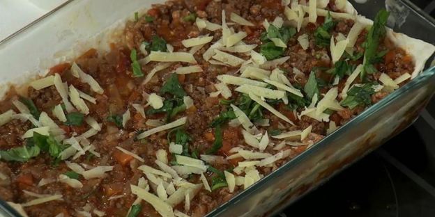 лазанья с лавашом