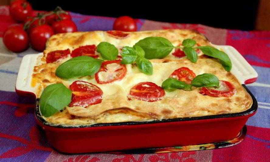 Рецепт лазаний с мясным соусом и томатами