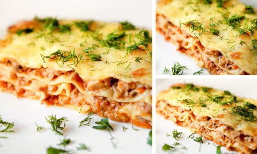 Рецепт лазаний с мясом и грибами