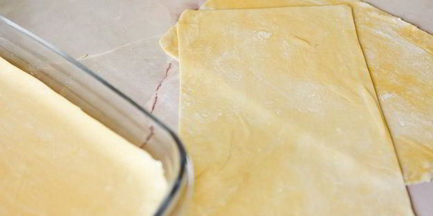 лазанья с мясом и грибами