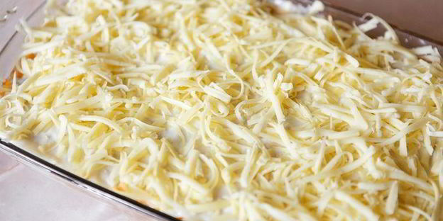 лазанья с мясом и грибами