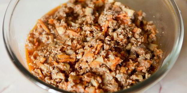 лазанья с мясом и грибами