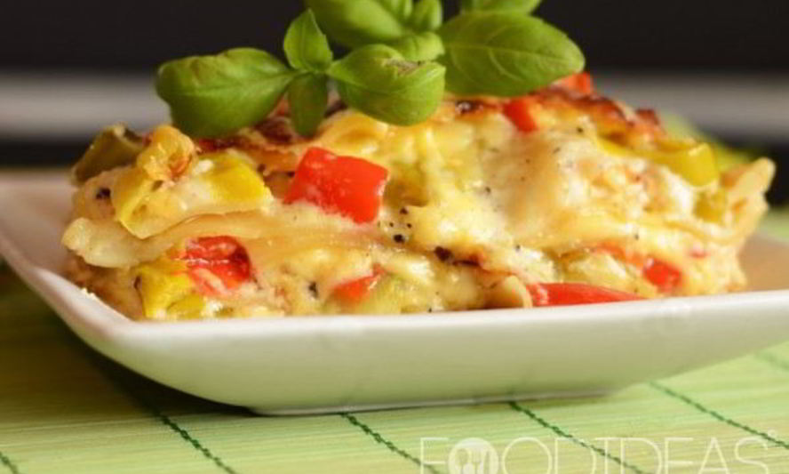 Рецепт лазаний с овощами и соусом бешамель