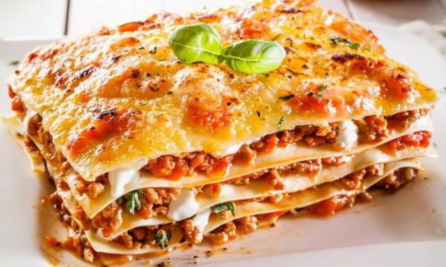 Рецепт лазаний с помидорами и говяжьим фаршем