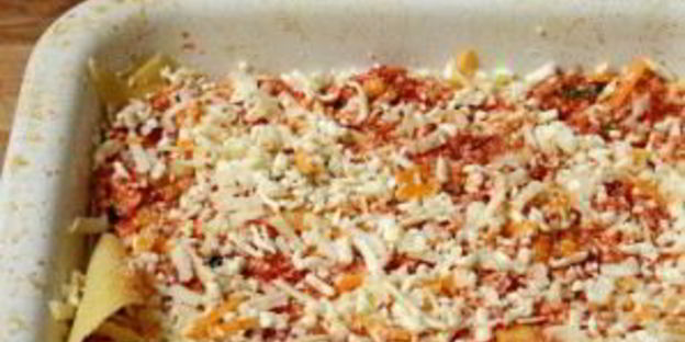 лазанья с помидорами и сыром