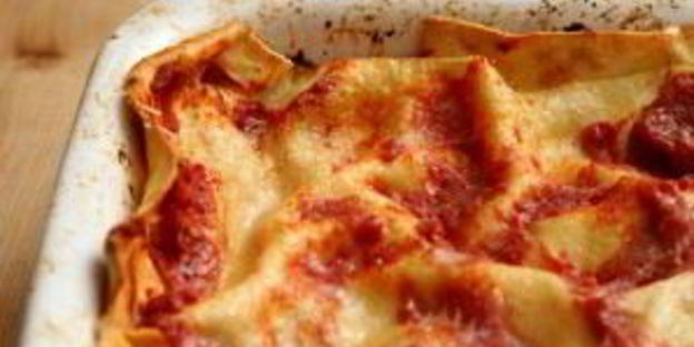 лазанья с помидорами и сыром