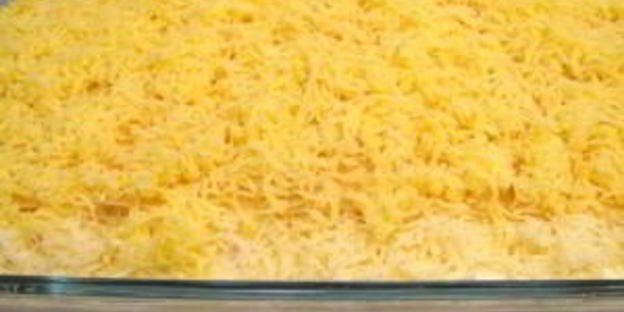 лазанья с помидорами, сыром и ветчиной