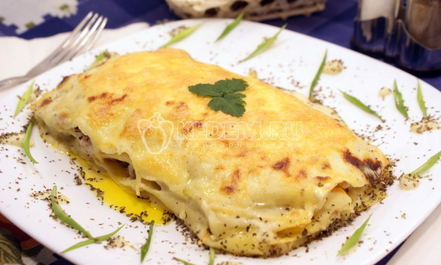 Рецепт лазаний с рыбой