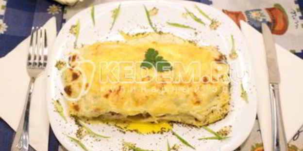 лазанья с рыбой