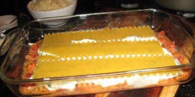 лазанья с сыром