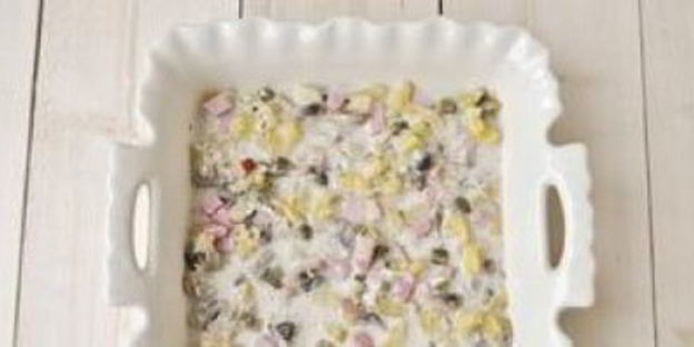 лазанья с ветчиной и сыром