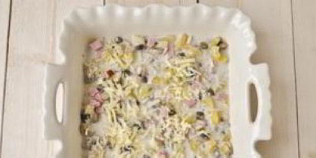 лазанья с ветчиной и сыром