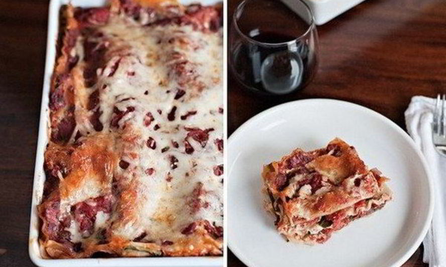 Рецепт лазаний со шпинатом под соусом маринара