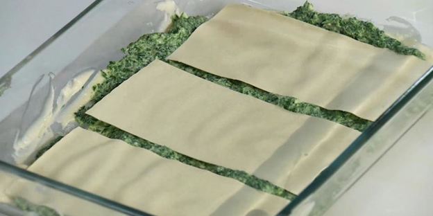 лазанья со шпинатом