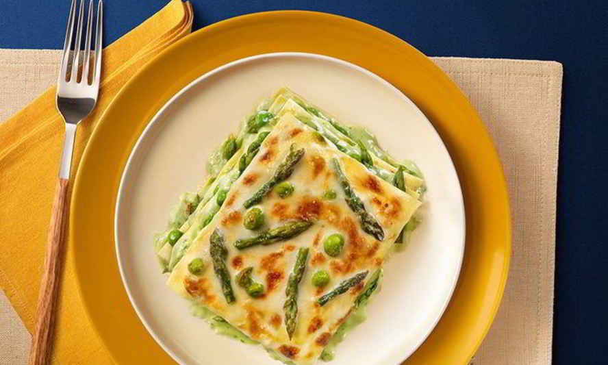 Рецепт лазаний верди со спаржей и песто дженовезе