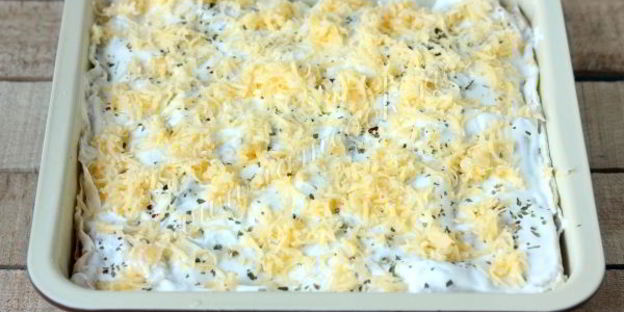 ленивая лазанья с грибами