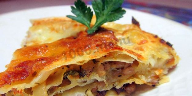 ленивая лазанья с лавашом