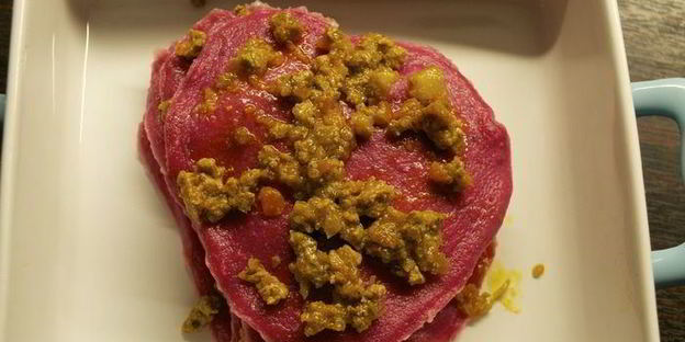 мини-лазанья сердце