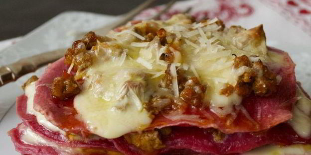 мини-лазанья сердце