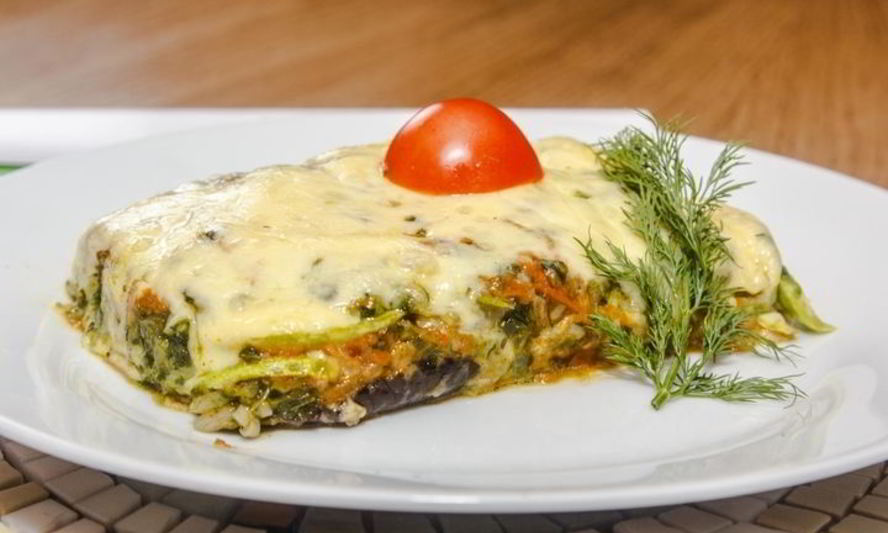 Рецепт овощной лазанья