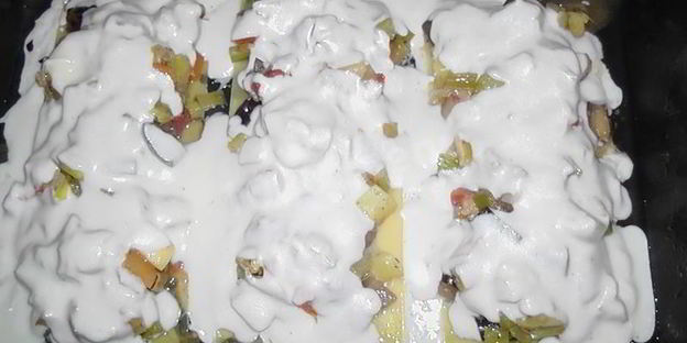 овощная вегетарианская лазанья с кабачками