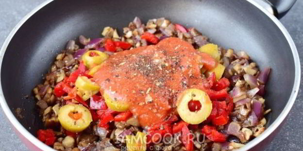 постная лазанья с грибами