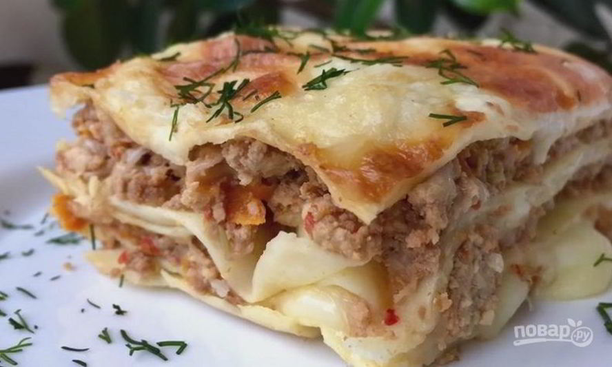Рецепт вкусной домашней лазанья