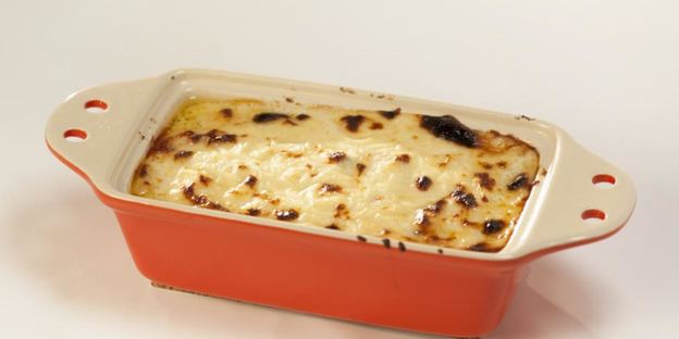 зеленая лазанья с рыбой