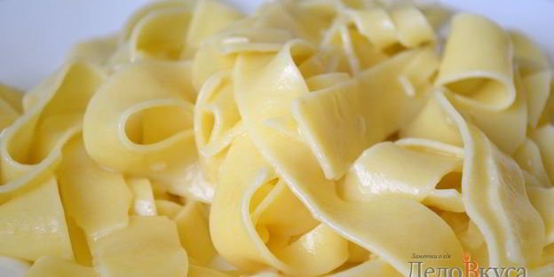 белая паста — итальянские макароны