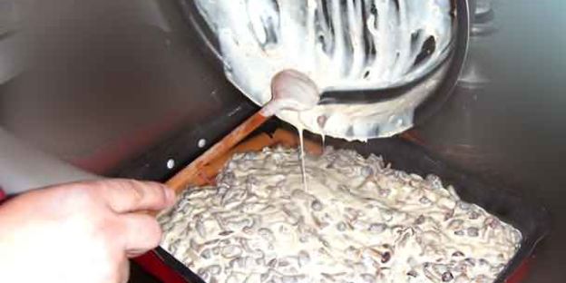 каннеллони с мясом и грибами