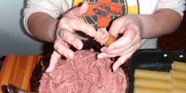 каннеллони с мясом и грибами