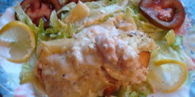 каннеллони с семгой