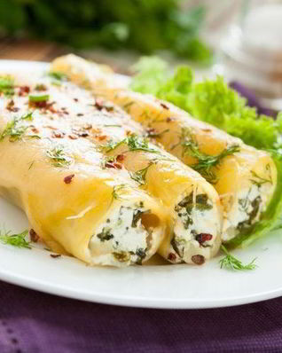 Каннеллони с сыром