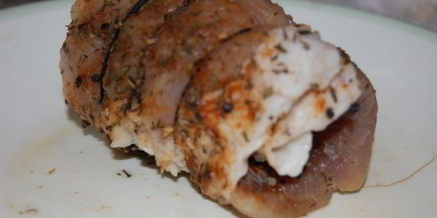 каннелони с грибами под соусом карбонара