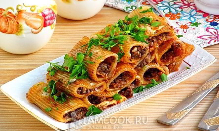 Рецепт каннелоней с грибами в мультиварке