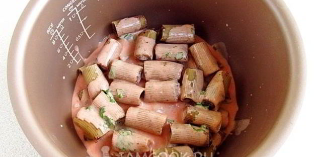 каннелони с грибами в мультиварке