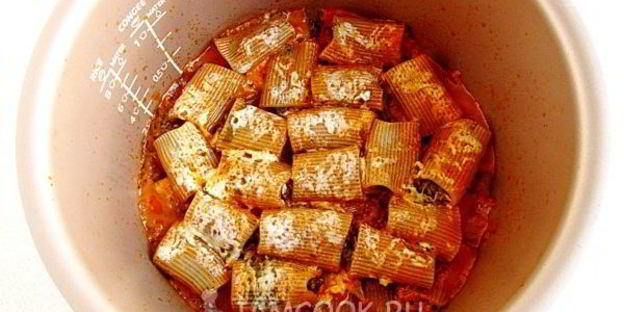 каннелони с грибами в мультиварке