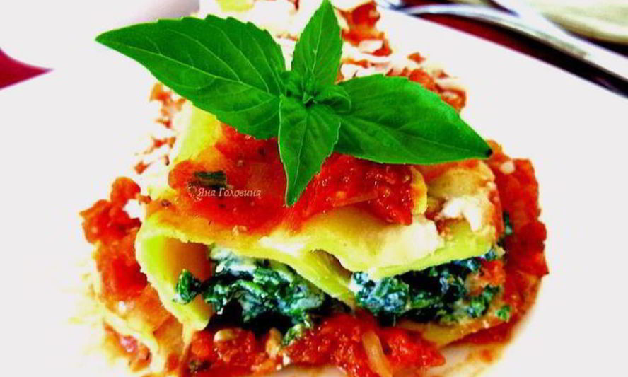 Рецепт каннелоней со шпинатом и рикоттой