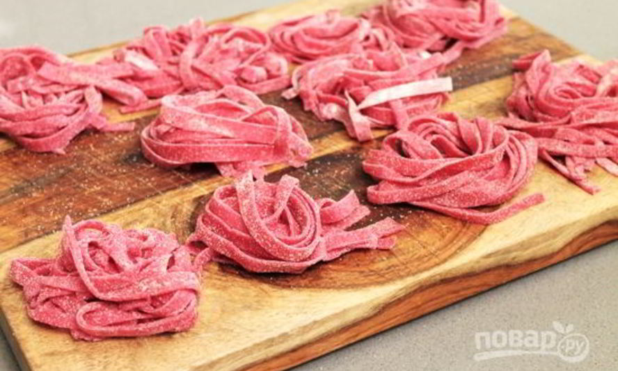 Рецепт красных макарон