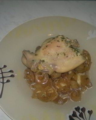 Кролик со спагетти с японской заправкой