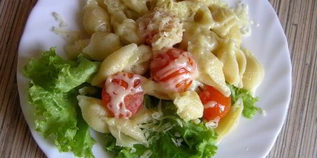 лимонная паста с черри