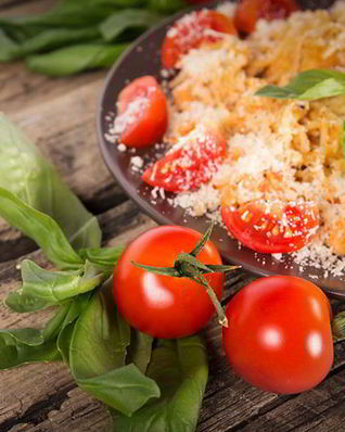 Лимонная паста с курицей