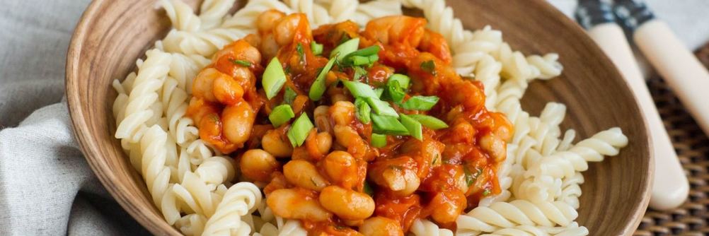 Макароны с фасолью