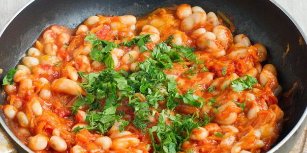 макароны с фасолью